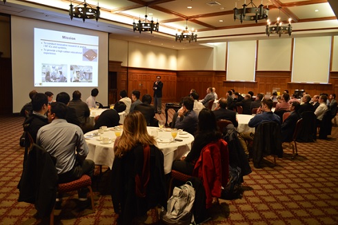 Ballroom full of people for MICS day